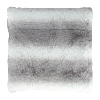Almofada sem marca cinza 45x45 cm look pele de coelho | 2 peças
