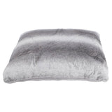 No brand cushion gray 45x45 cm rabbit fur look | 2 pcs