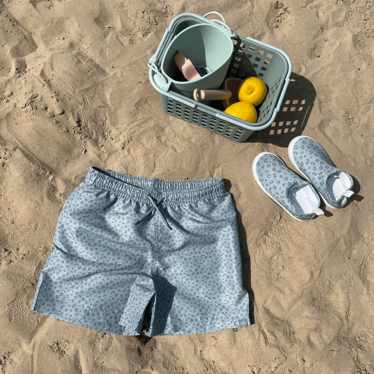 Leopard | green UV swimming trunks boys