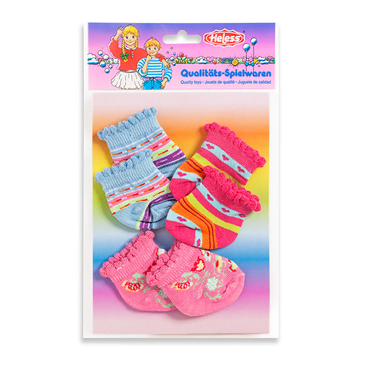 Puppet Socks w kolorze, 3 pary, 35-46 cm