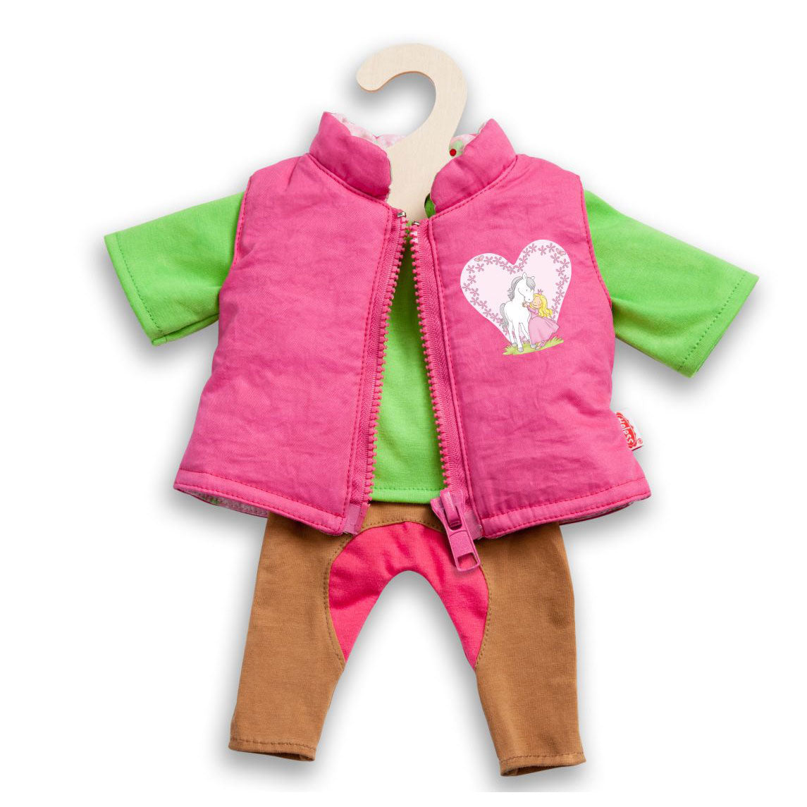 Outfit da equitazione da bambole Heless, 3dlg. 28-35 cm