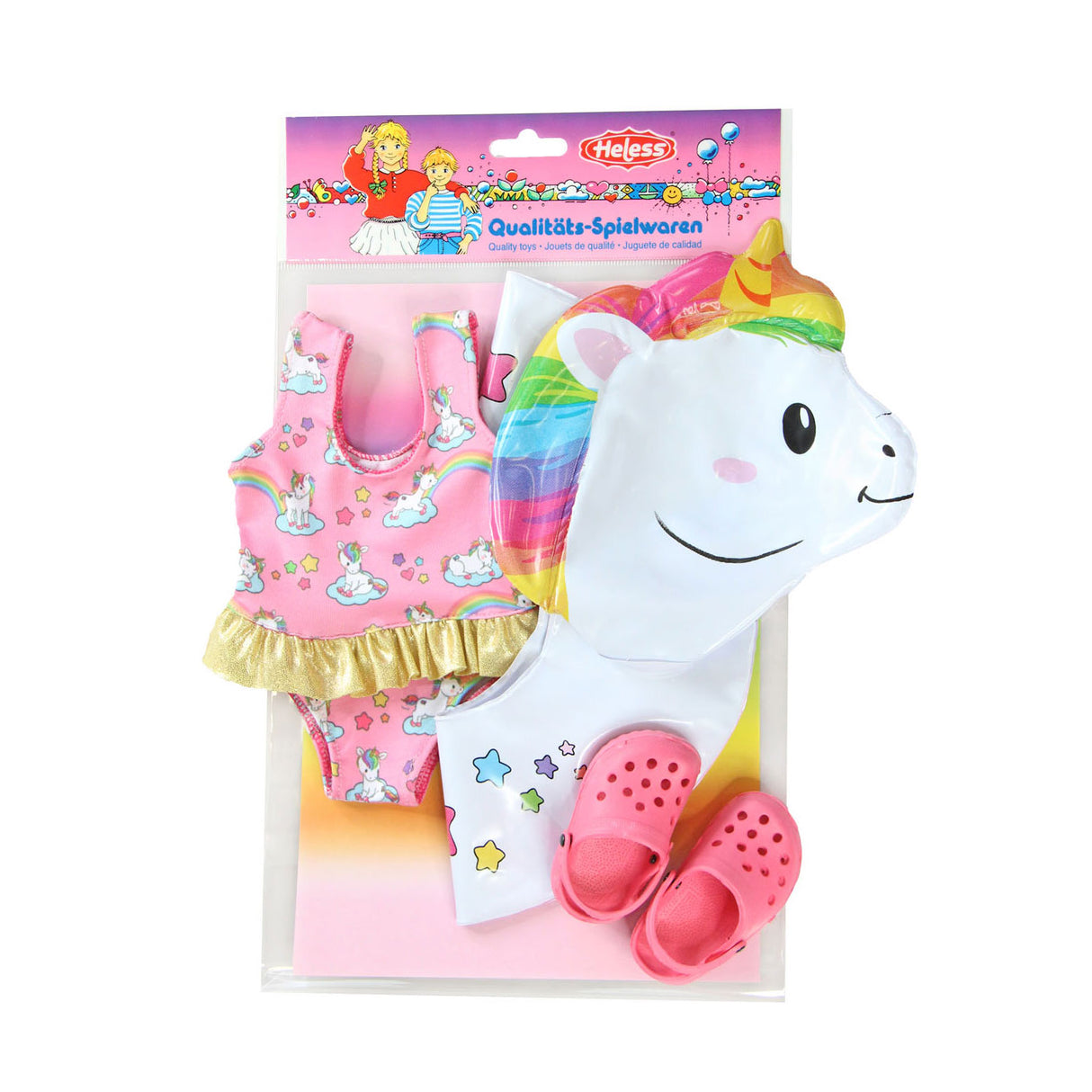 Heless dolls swim set unicorn, 35-45 cm