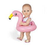 Plavecká sada pro panenky Heless Doll Set Flamingo, 35-45 cm