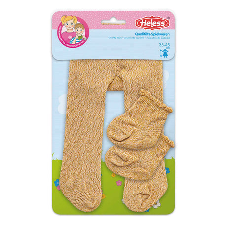 Heless doll-millot with socks gold, 35-45 cm