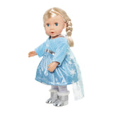 Doll Dress Ice Princess avec cap, 28-35 cm