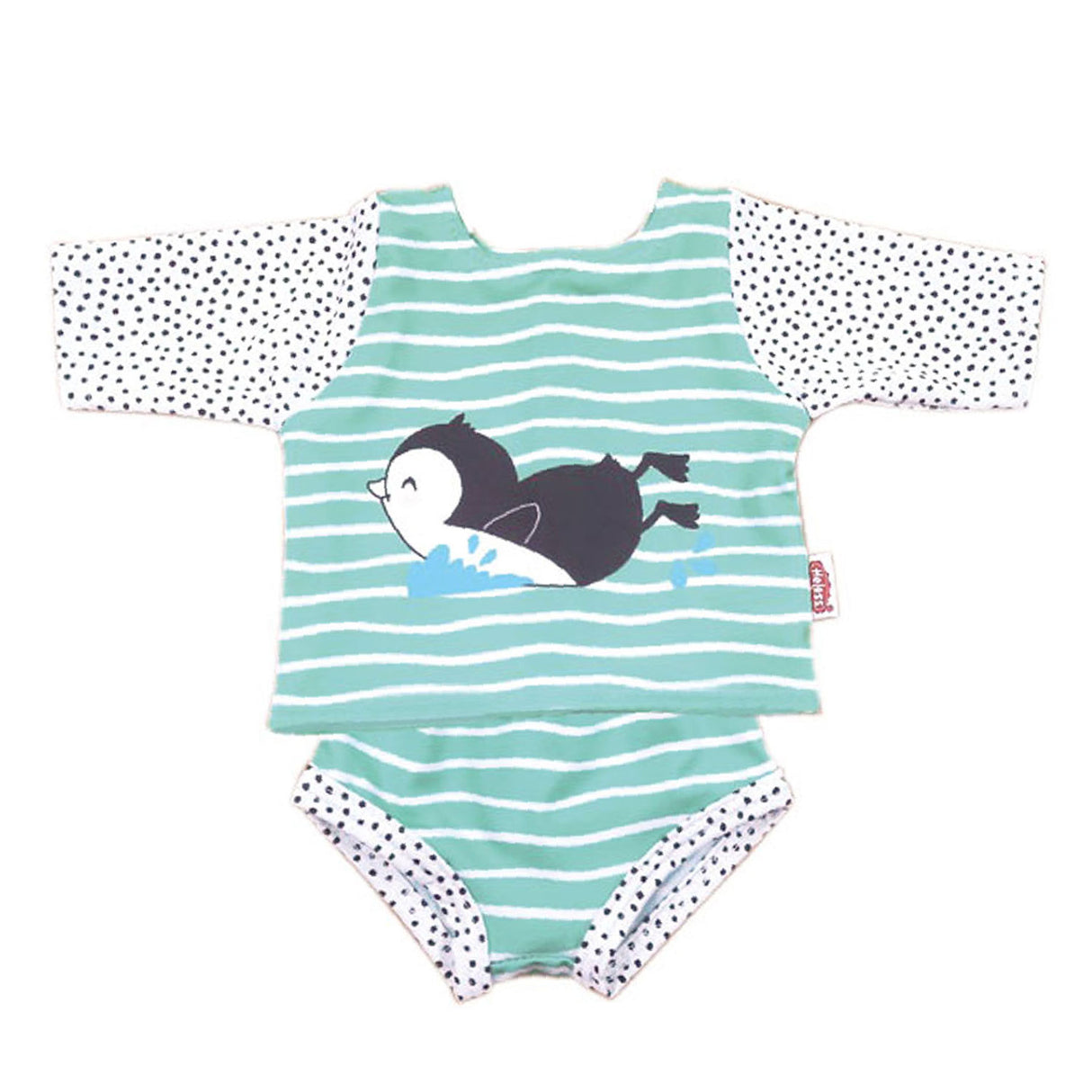 Heless Doll Swimming Set Pinguin, 35-45 cm