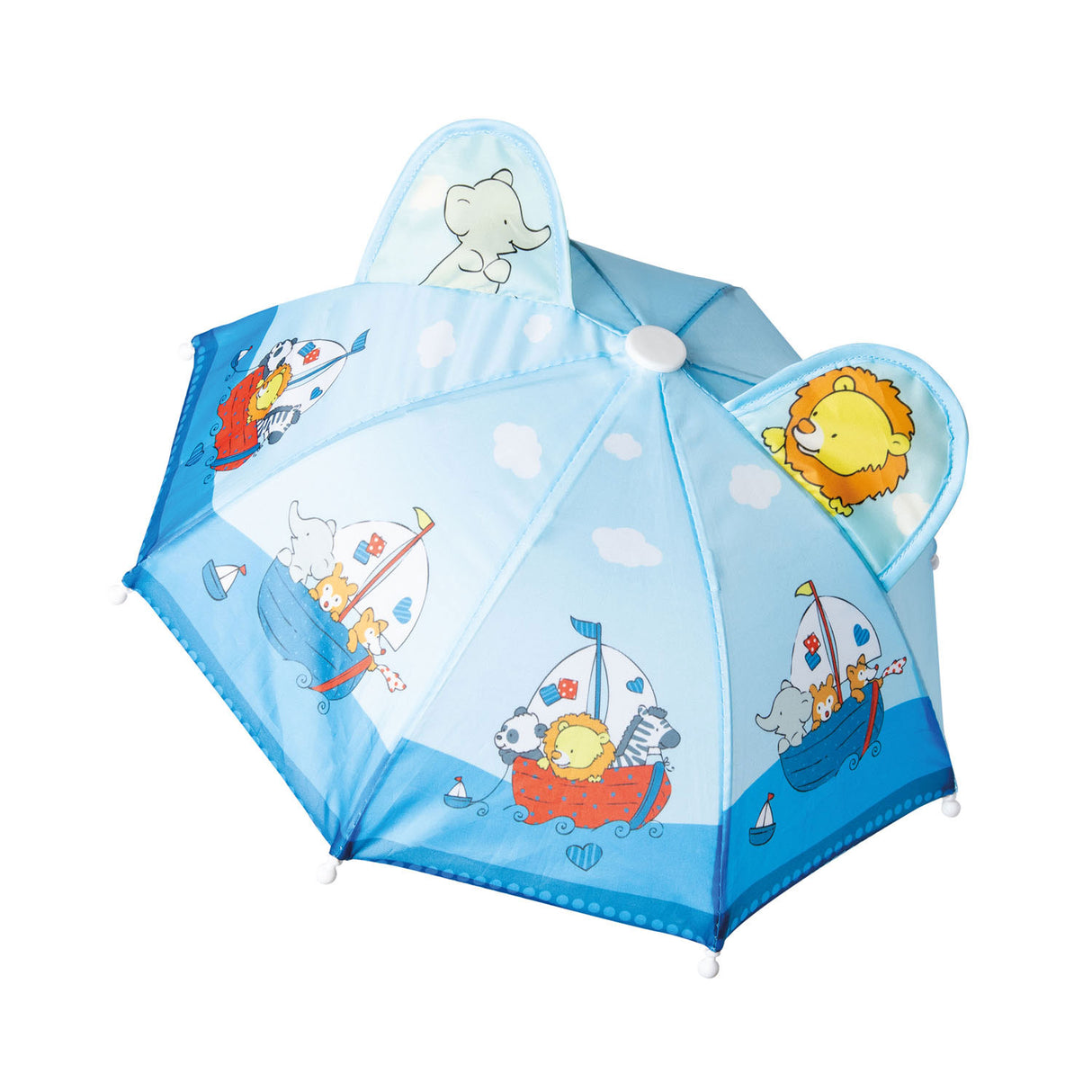 Heless Dolls Raincape med paraply og støvler, 35-45 cm