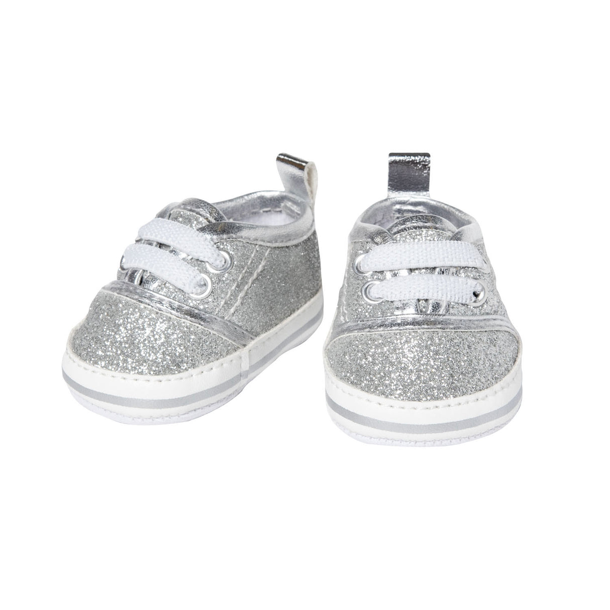 Heless Doll Sneakers Glitzer Silber, 30-34 cm