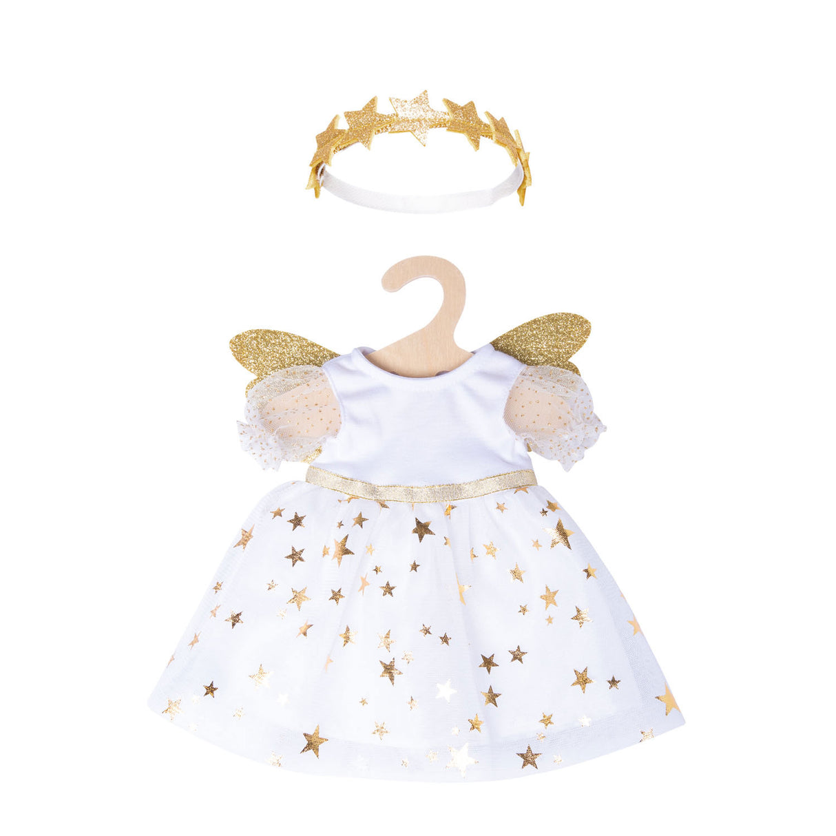 Heless Doll Dress Angel z zvezdami, 35-45 cm