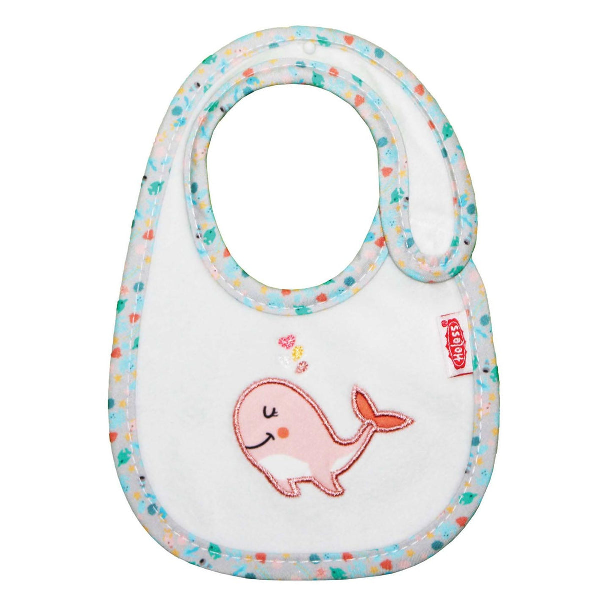 Heless Dolls Bib Pink Whale