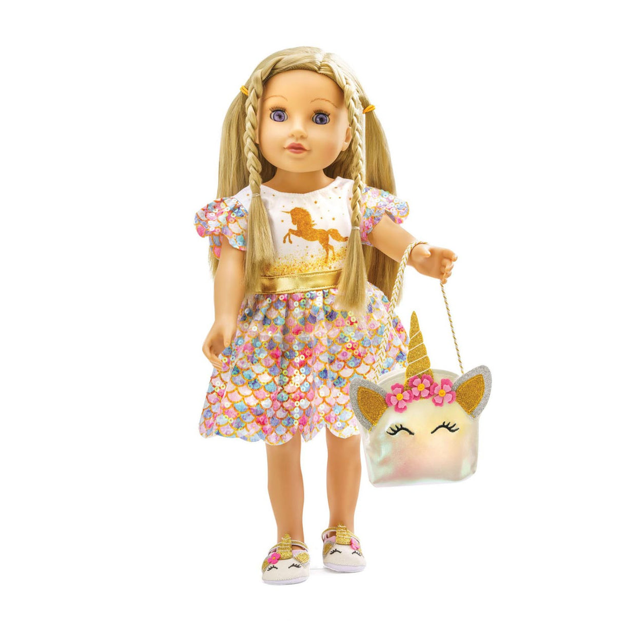 Heless doll dress Unicorn Goldy, 28-35 cm