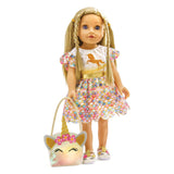 Heless doll dress Unicorn Goldy, 28-35 cm