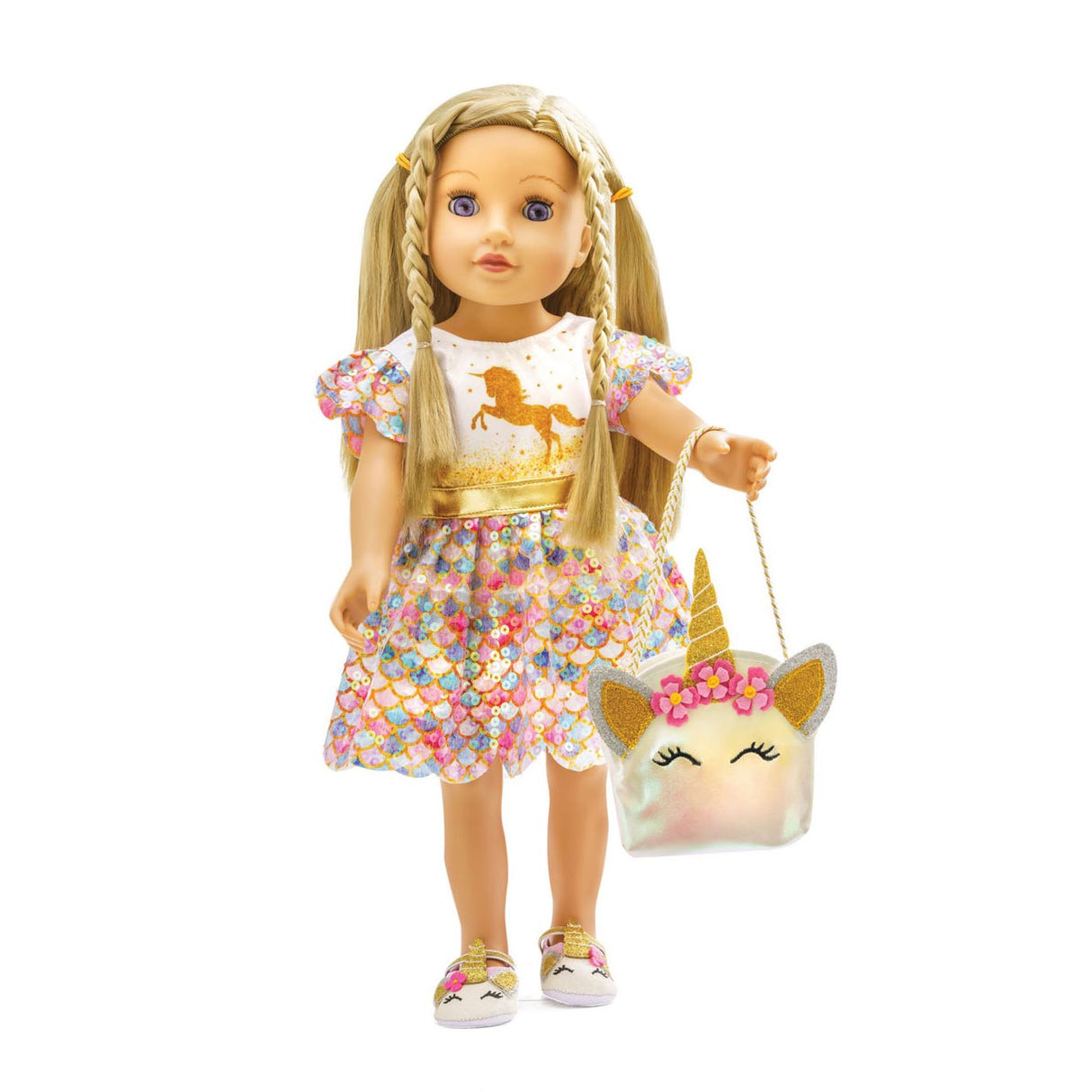 Heless Doll Kleid Einhorn Goldy, 35-45 cm