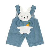 Dolls Dungarees med stribet skjorte Bunny Lou, 28-35 cm