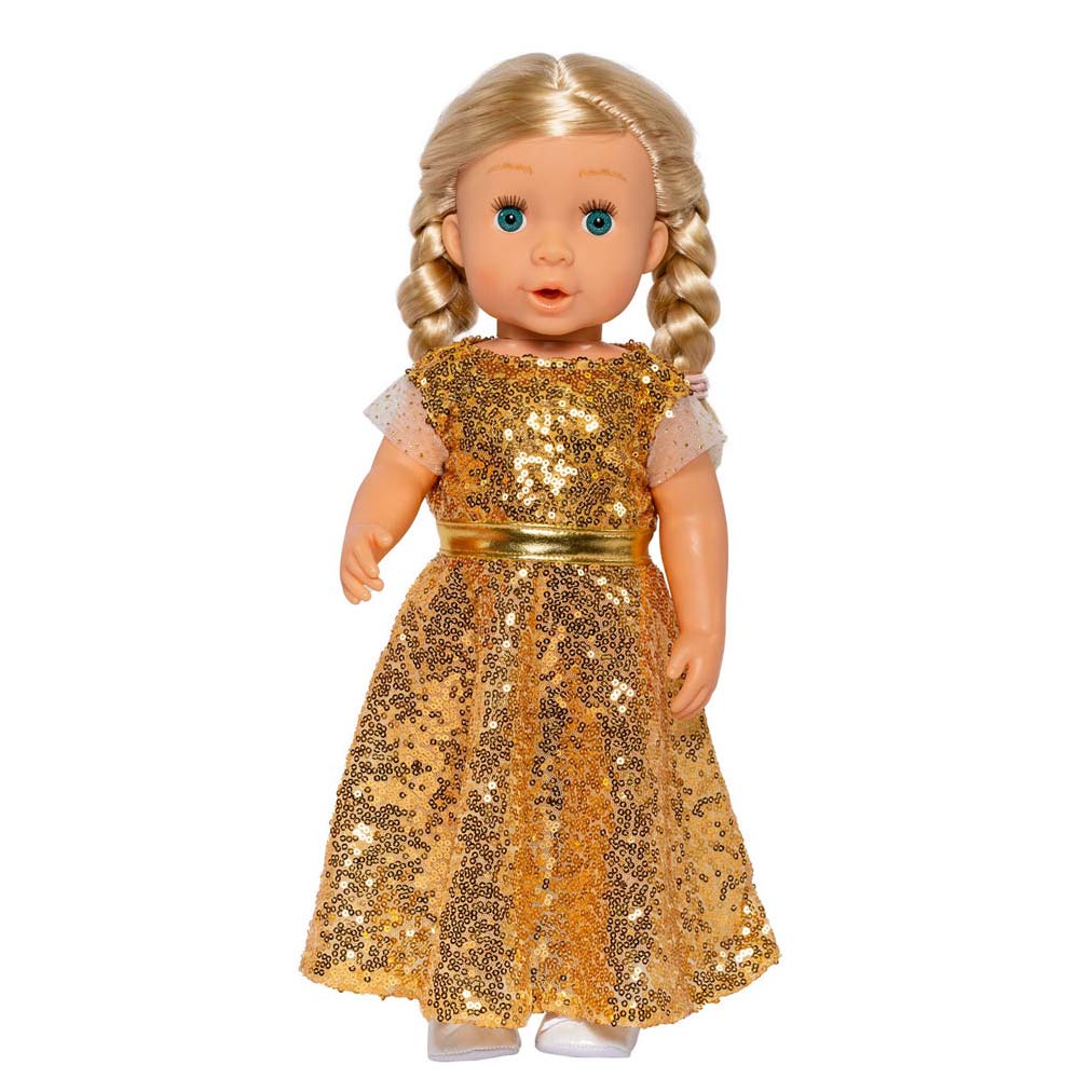 Heless Doll Dress Golden Star, 28-35 cm