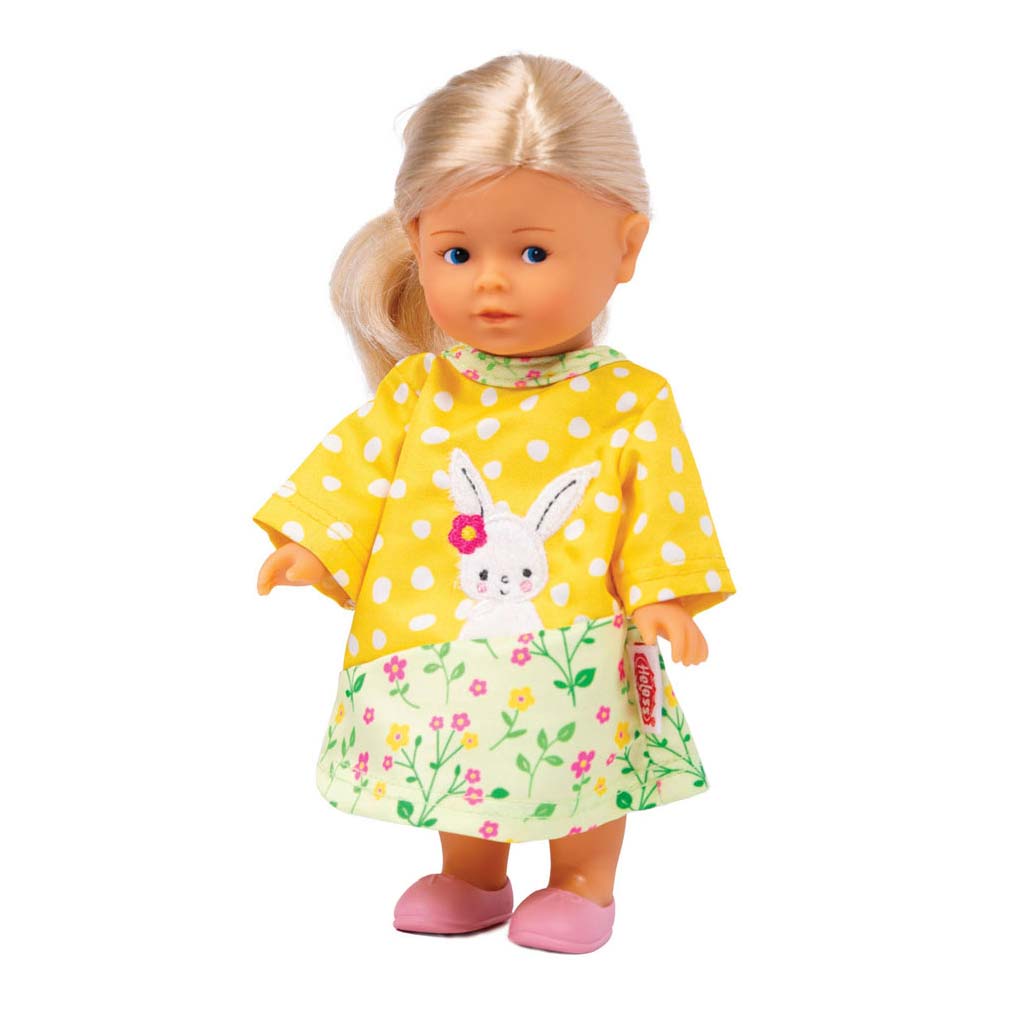 Dolls Dungarees med stripete skjorte Bunny Lou, 20-25 cm