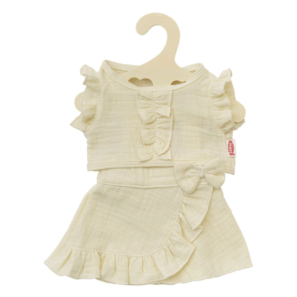 Heless Doll Wrap Nederdel Ecru med ruffles, 28-35 cm