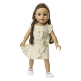 Heless Doll Wrap Nederdel Ecru med ruffles, 28-35 cm