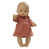 Heless Poppen Stréckkleed Peach, 28-35 cm