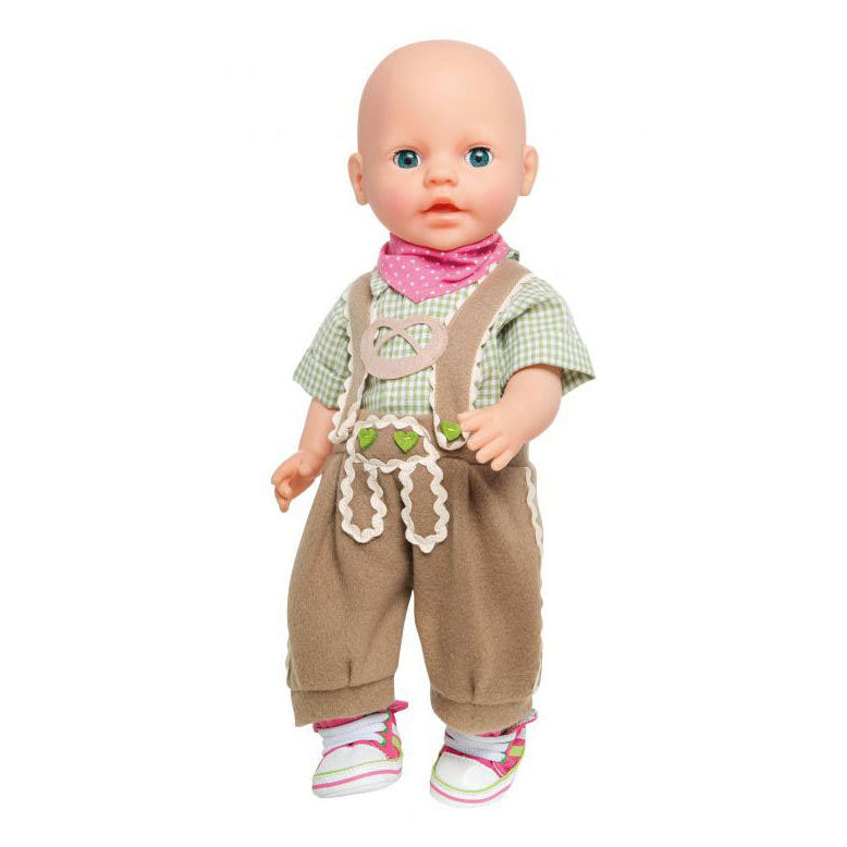 Oděv Heless Doll Lederhosen s košili a šátkem, 35-45 cm