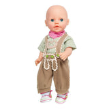 Oblačila Heless Doll Lederhosen s srajco in šal, 35-45 cm