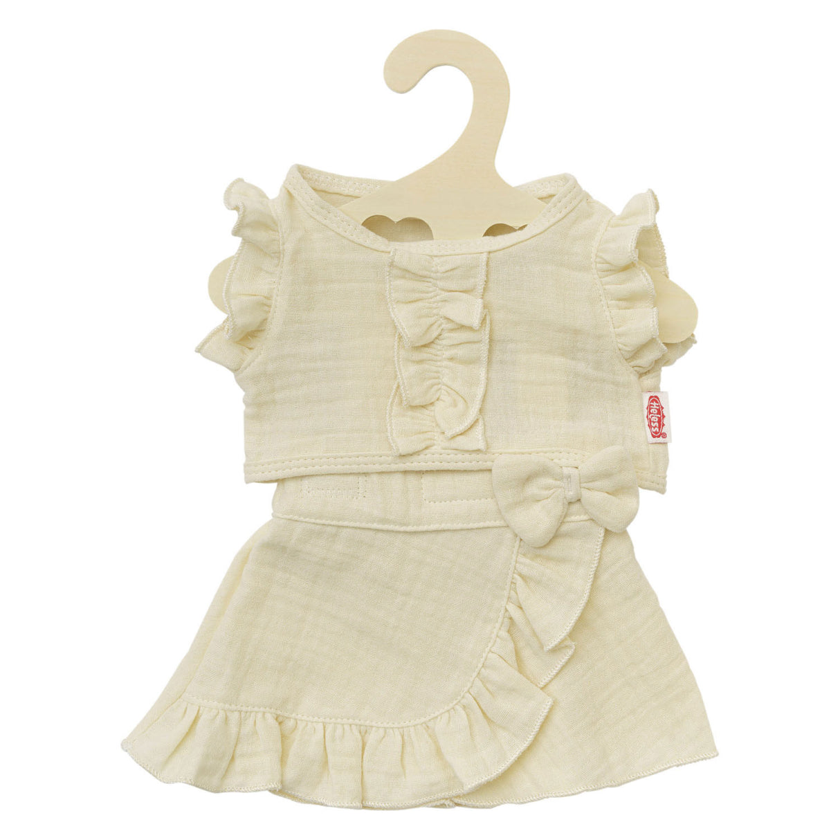 HELSS DOLL WRAP JURT ECRU AVEC RUFFLES, 35-45 cm