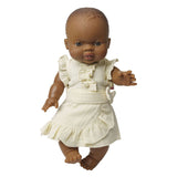 Heless Doll Wrap Nederdel Ecru med ruffles, 35-45 cm