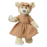 Heless doll dress brown with ruffles, 35-45 cm