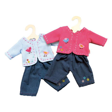 Heless Jacket mat Jeans blo, 35-45 cm