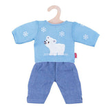 Heless dolls jeans with polar bear sweater, 35-45 cm