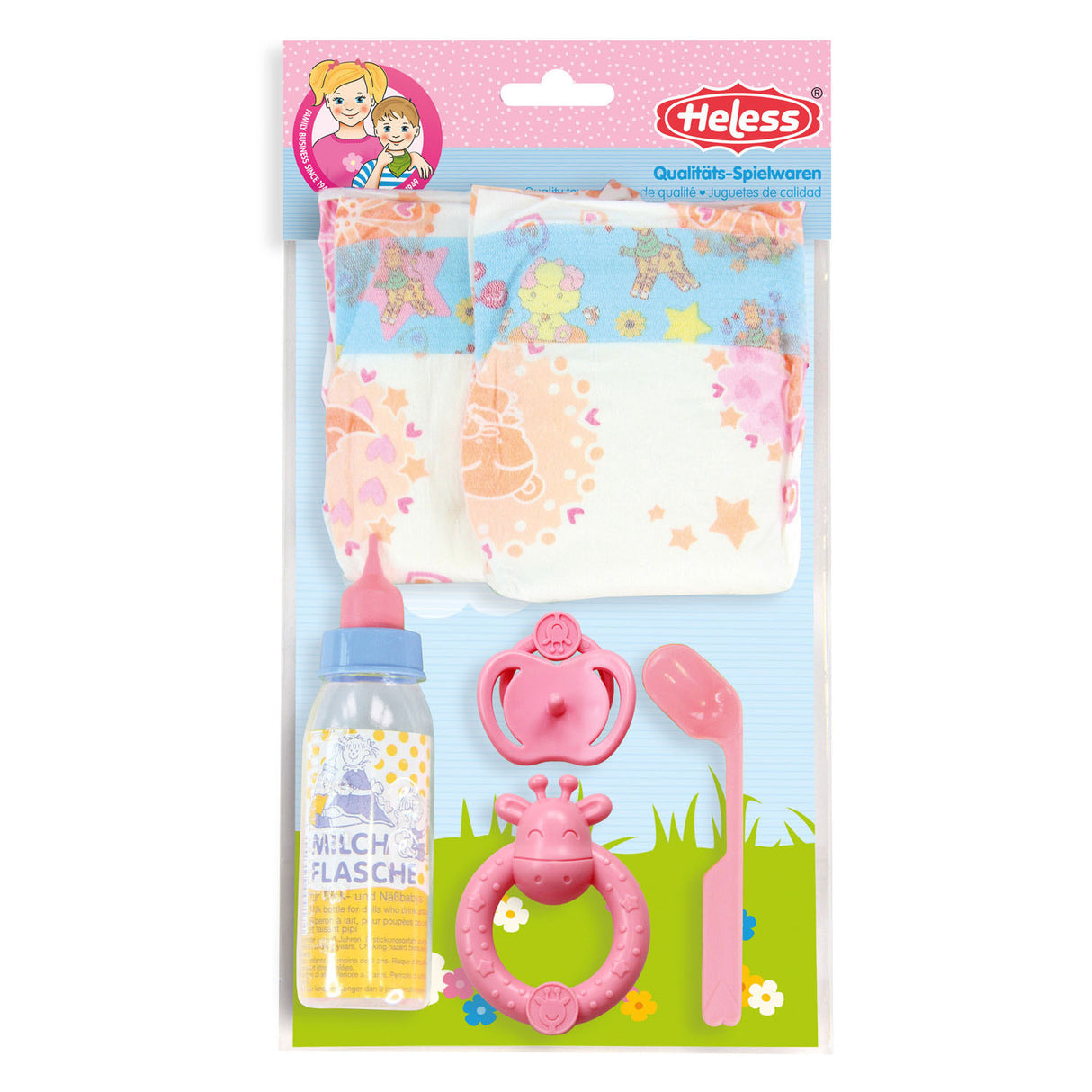 Set de accesorios de cuidado de muñecas Heless, 6dlg.