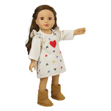 Heless doll boots suede, 38-45 cm