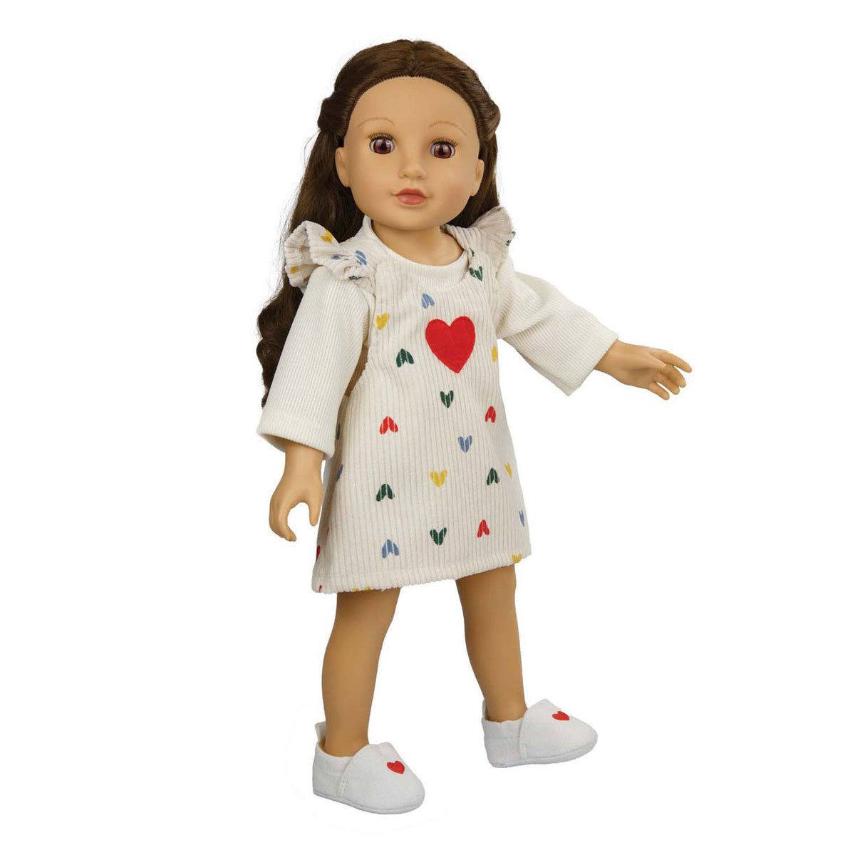 Chinelo boneca Heless com coração, 30-34 cm