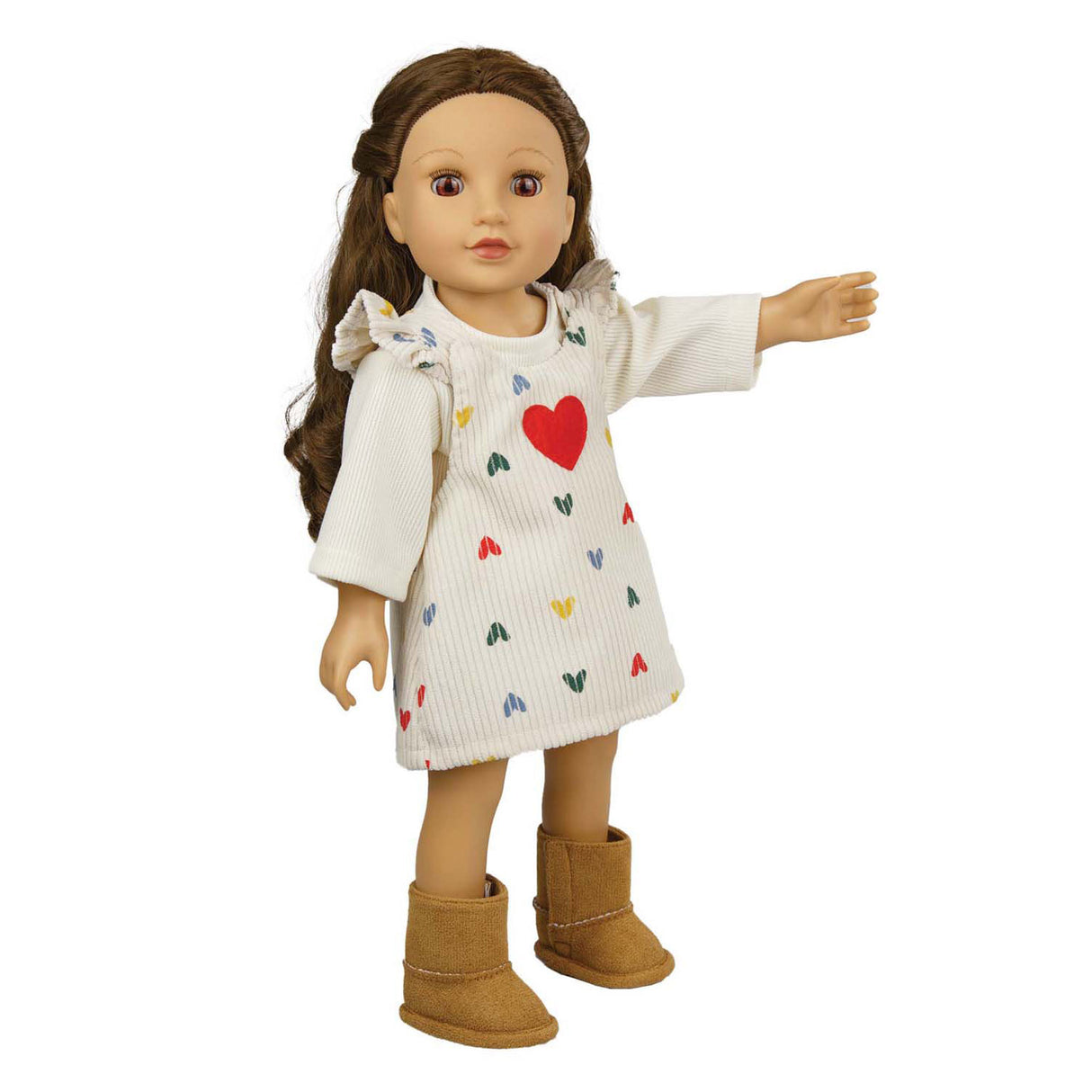 Boneca Heless com botas de camurça, 30-34 cm