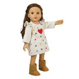 Boneca Heless com botas de camurça, 30-34 cm