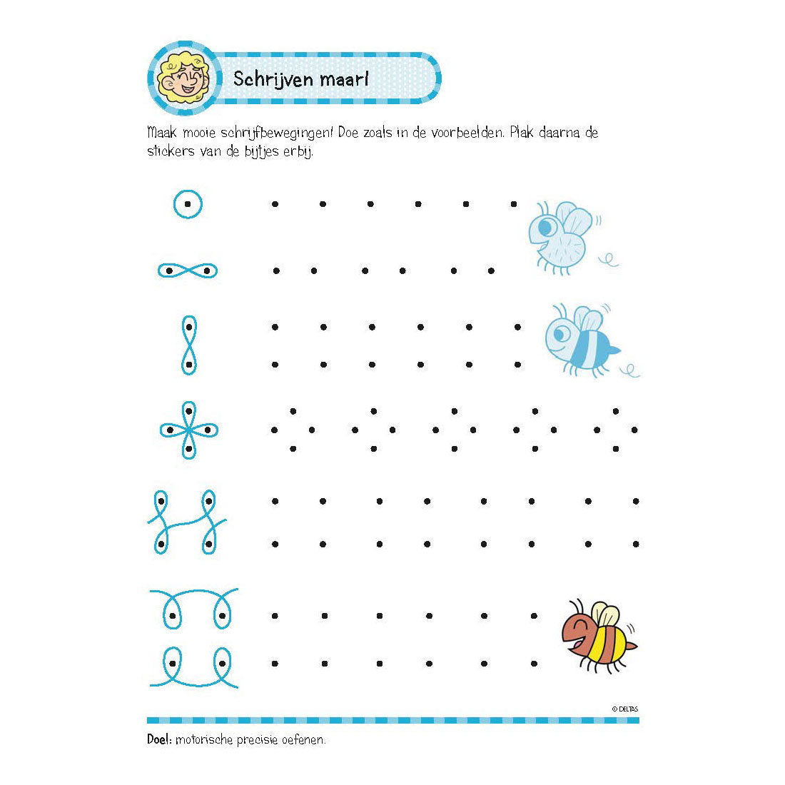 Deltas Exercise Book With Stickers Nice Writing Exercises (6-7 years)