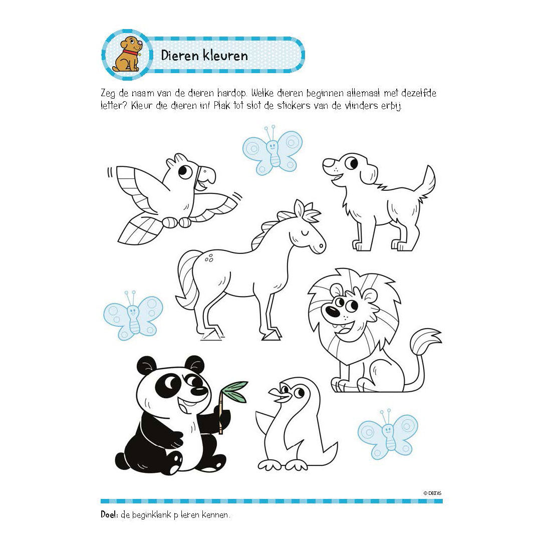 Livre d'exercices deltas avec des autocollants beaux exercices de lecture (6-7 ans)