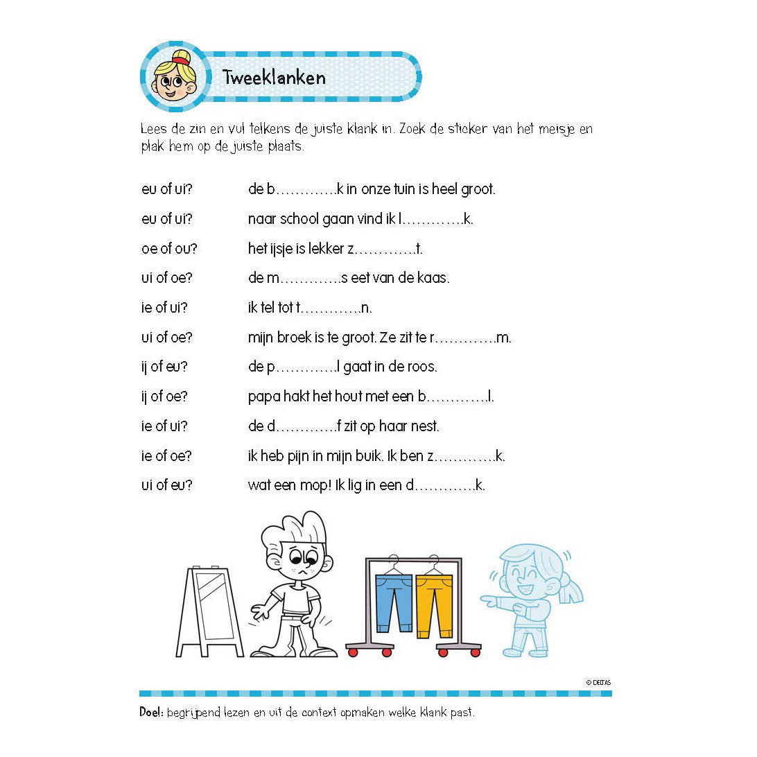 Deltas-Übungsbuch mit Aufklebern schöne Leseübungen (6-7 Jahre)