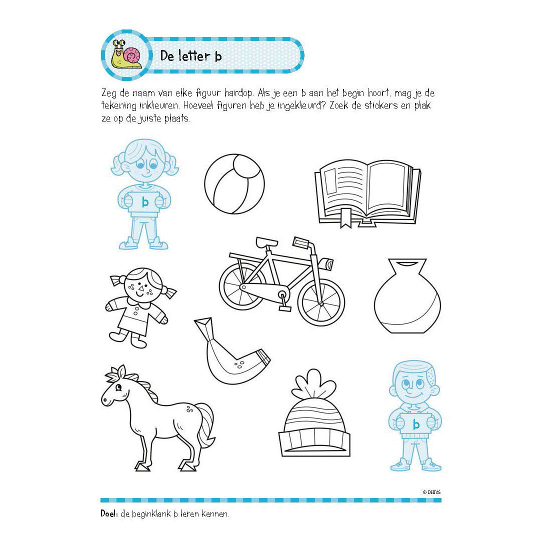 Deltas Exercise Book with Stickers Nice reading exercises (6-7 years)