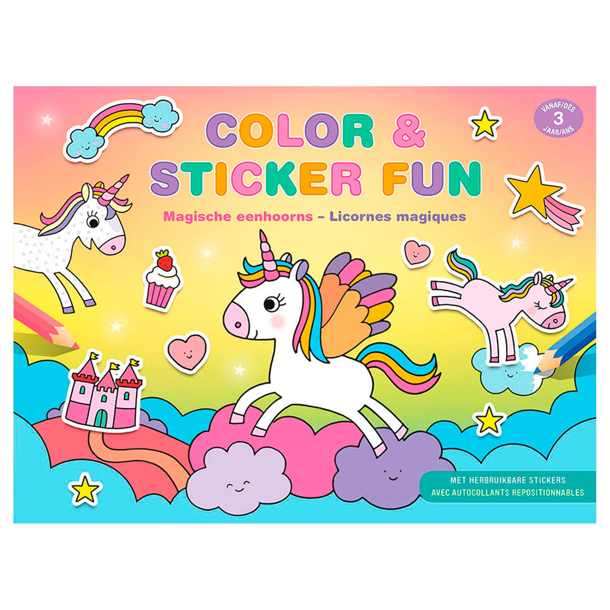 Deltas Color Sticker Fun Magische Eenhoorns