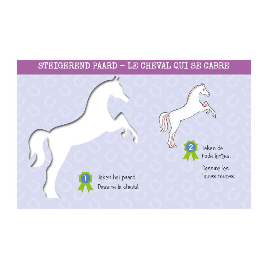 Deltas template cards how to draw horses