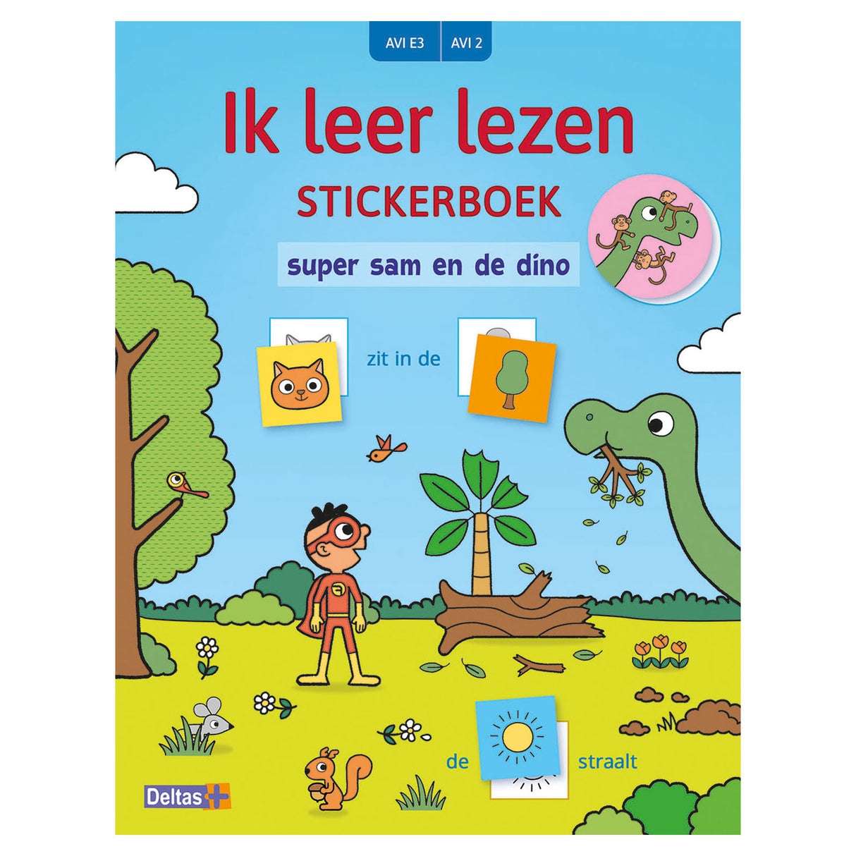 Deltas I learn to read sticker book - Super Sam and the Dino (AVI E3)