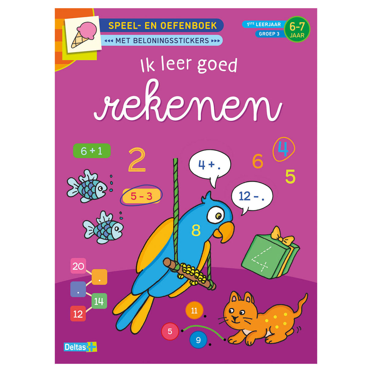 Deltas lek og treningsbok Jeg lærer å telle godt (6-7 år)