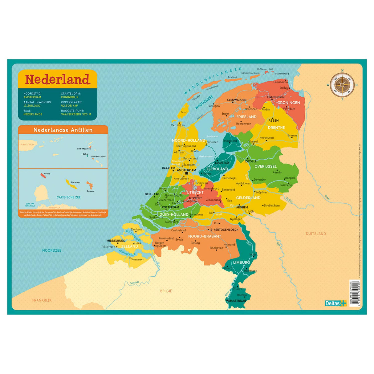 Deltas Uddannelsesstifter - Kort Nederland