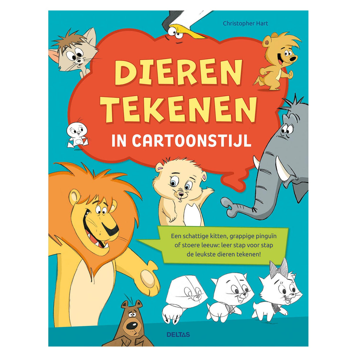 Deltas Dieren tegner i tegneserie stil