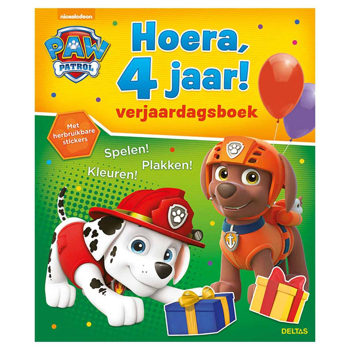 Deltas Paw Patrol Birthday Book - Hurra, 4 år!