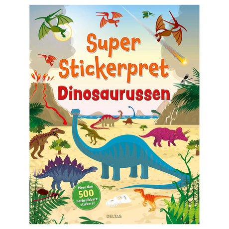 Super naklejka Delta - dinozaury