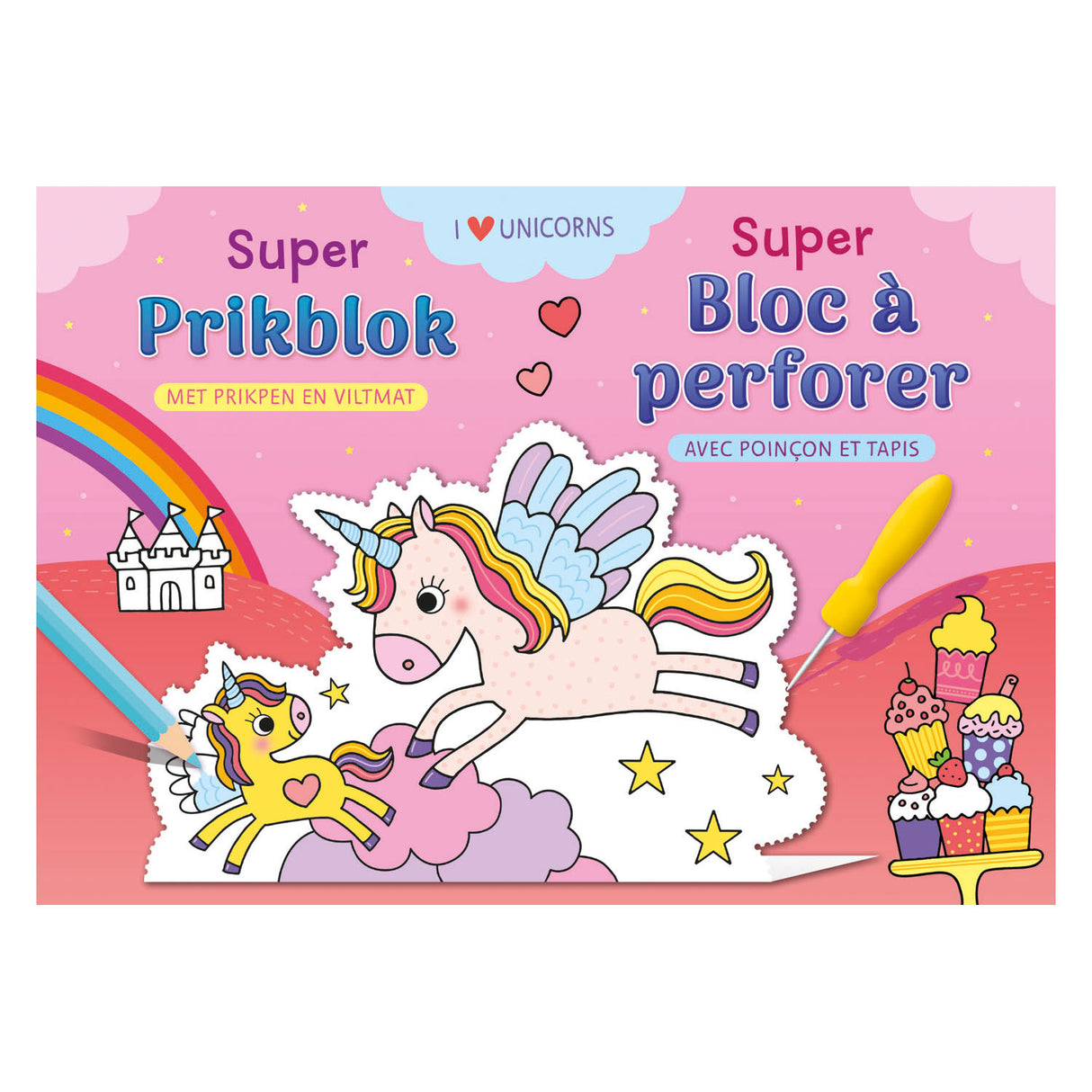 Deltas Super Pock Block I Love Unicorns