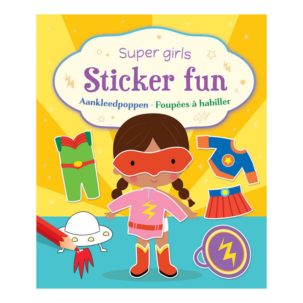 Deltas Super Girls Sticker Fun - Libro de pegatinas para muñecas de vestir