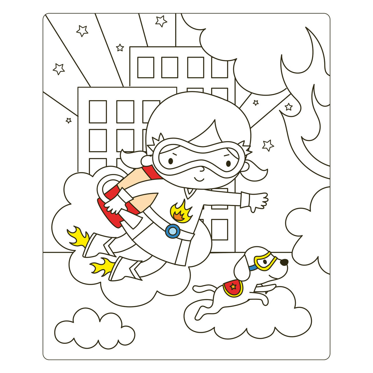 Deltas super girls sticker fun aankleedpoppen stickerboek